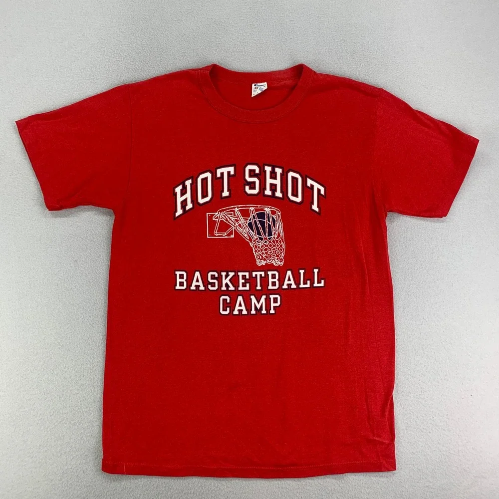 VTG 80s Champion T-Shirt Mens XL Red Basketball Graphic Tee USA Single Stitch - Picture 1 of 8
